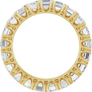 14K Yellow 5 1/3 CTW Lab-Grown Diamond Eternity Band Size 6.5