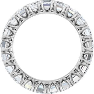 14K White 5 1/3 CTW Lab-Grown Diamond Eternity Band Size 7