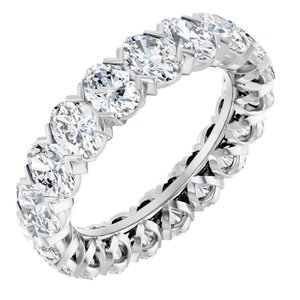 14K White 4 3/4 CTW Lab-Grown Diamond Eternity Band Size 6.5