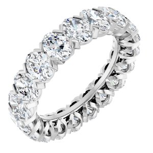 14K White 4 3/4 CTW Lab-Grown Diamond Eternity Band Size 6