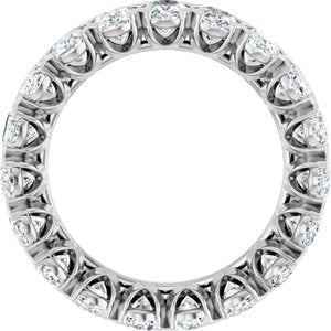 14K White 4 3/4 CTW Lab-Grown Diamond Eternity Band Size 6.5