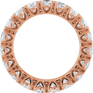 14K Rose 4 3/4 CTW Lab-Grown Diamond Eternity Band Size 6.5