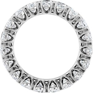 14K White 4 3/4 CTW Lab-Grown Diamond Eternity Band Size 6