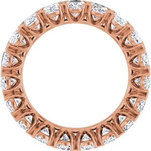 14K Rose 4 3/4 CTW Lab-Grown Diamond Eternity Band Size 6