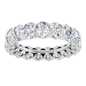14K White 4 3/4 CTW Lab-Grown Diamond Eternity Band Size 6