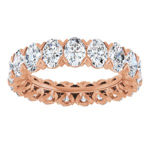 14K Rose 4 3/4 CTW Lab-Grown Diamond Eternity Band Size 6