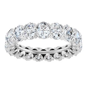14K White 4 3/4 CTW Lab-Grown Diamond Eternity Band Size 6.5