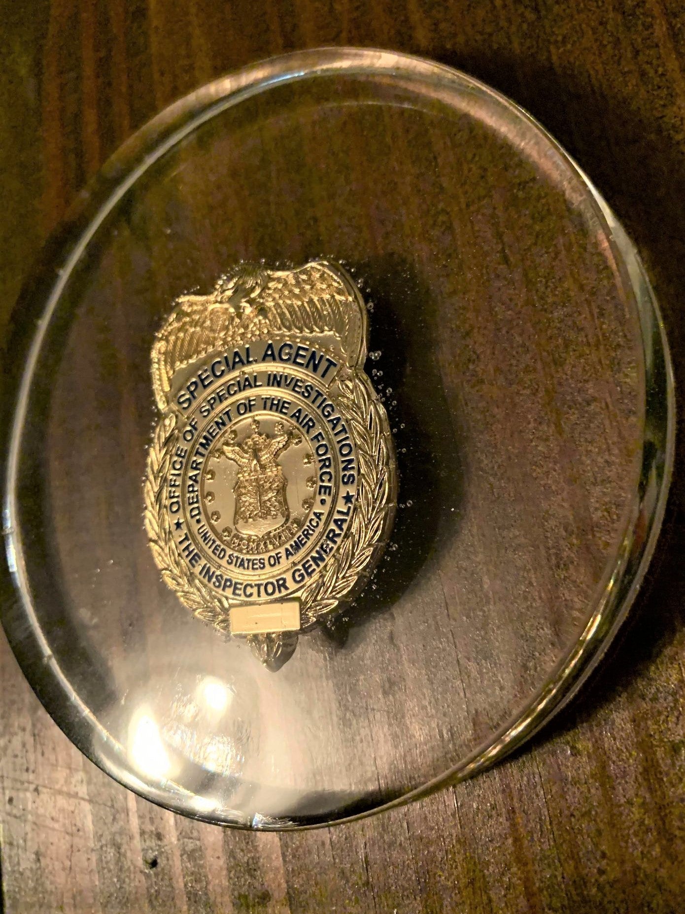 OSI Badge Coin Paperweight / Coaster - Round