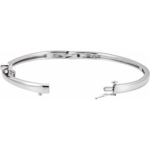 14K Yellow Gold 3 mm Round Bangle Journey 6 1/2" Bracelet Mounting – image 2