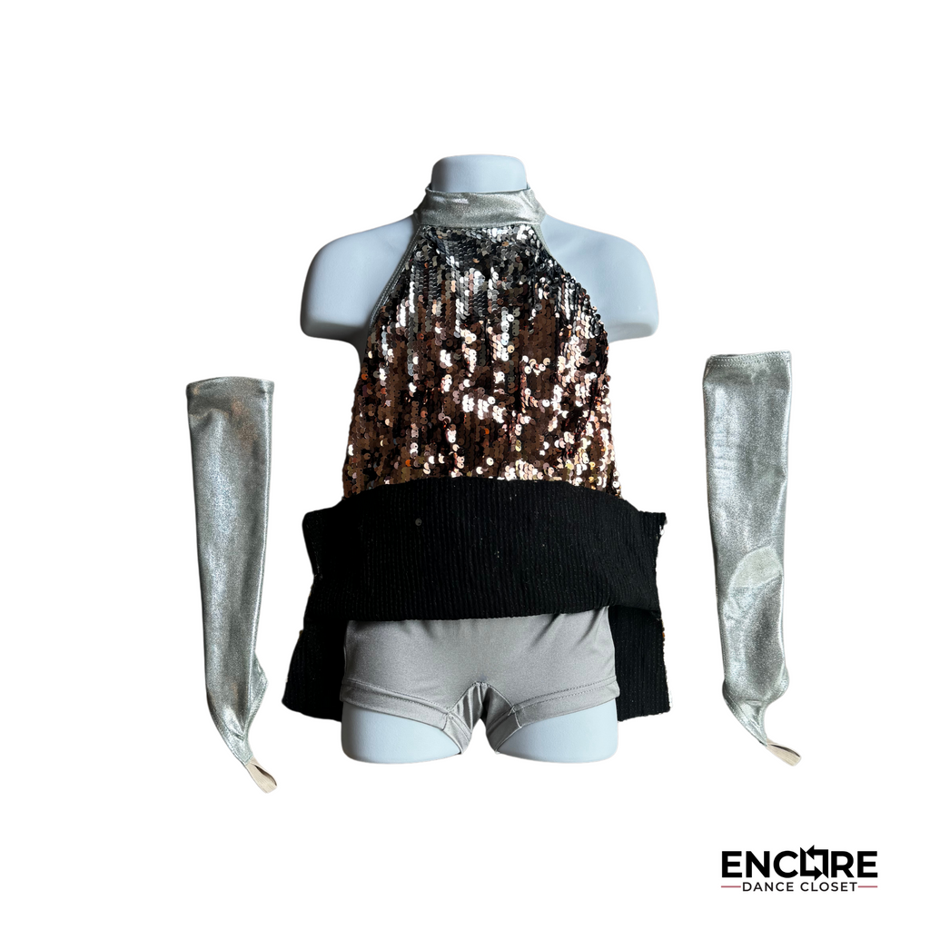 Metallic Disco Slip Dress