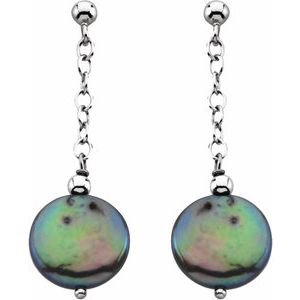Coin Pearl Earrings