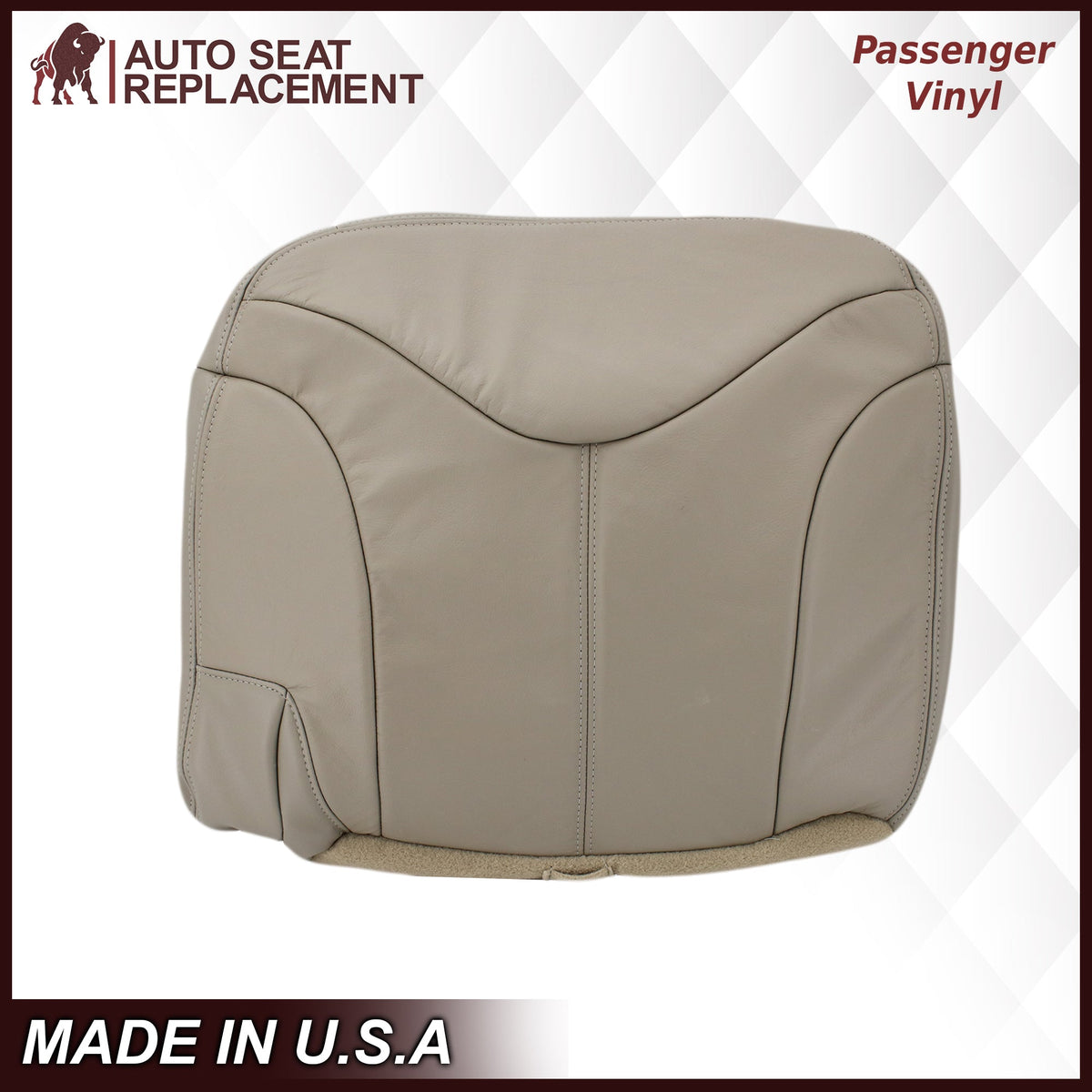 2000-2002 GMC Yukon XL Rear Back Captain Seat 50/50 or Bench Seat 60/40 Bottom Seat Cover Tan