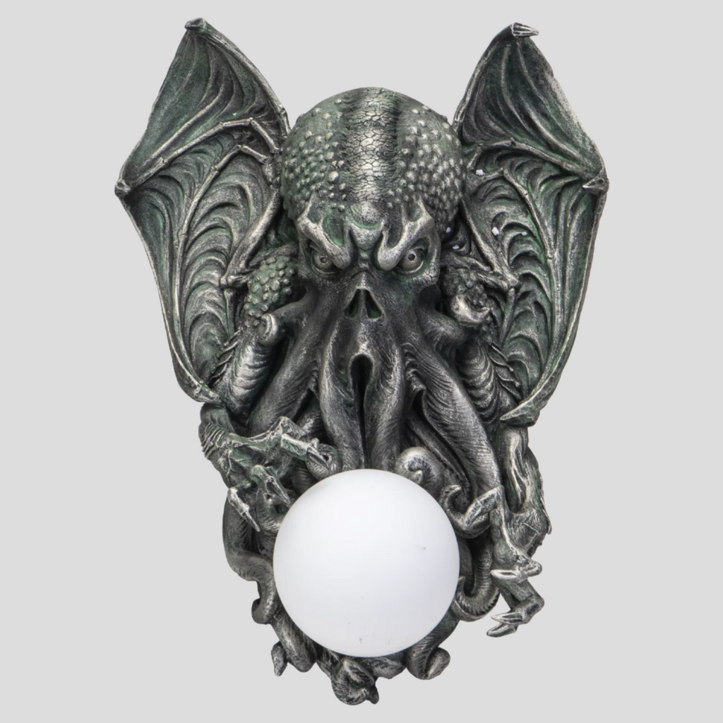 Abyssal Orb of Cthulhu Wall Sconce Lamp