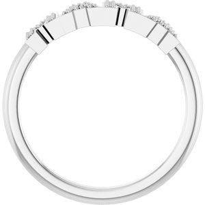 Platinum .06 CTW Natural Diamond Mama Ring