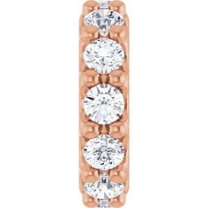 14K Rose Gold 1/3 CTW Natural Diamond Spacer Charm/Pendant