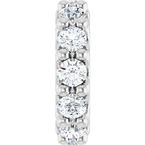 Sterling Silver 1/3 CTW Lab-Grown Diamond Spacer Charm/Pendant