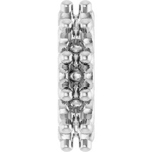 Platinum 2 mm Round Accented Spacer Charm/Pendant Mounting – image 2