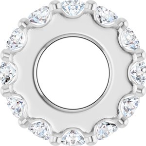 Sterling Silver 1/3 CTW Natural Diamond Spacer Charm/Pendant – image 3