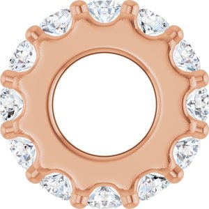 14K Rose Gold 1/3 CTW Lab-Grown Diamond Spacer Charm/Pendant – image 3