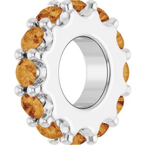 Birthstone Spacer Charm/Pendant