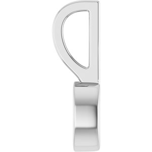 Sterling Silver 5x3 mm Oval Solitaire Charm/Pendant Mounting – image 6