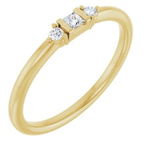 Accented Stackable Ring