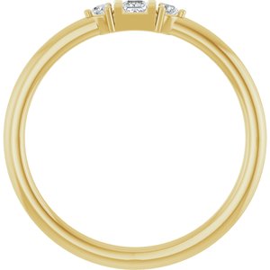 14K Yellow Gold .08 CTW Lab-Grown Diamond Stackable Ring