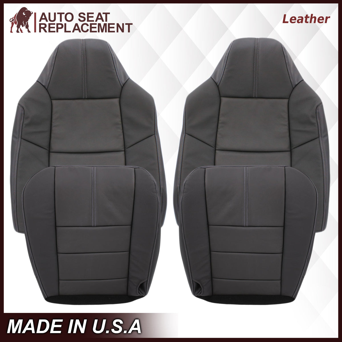 2008-2010 Ford F-250 F-350 F-450 F-550 Lariat Seat Cover in Black: Choose From Variants