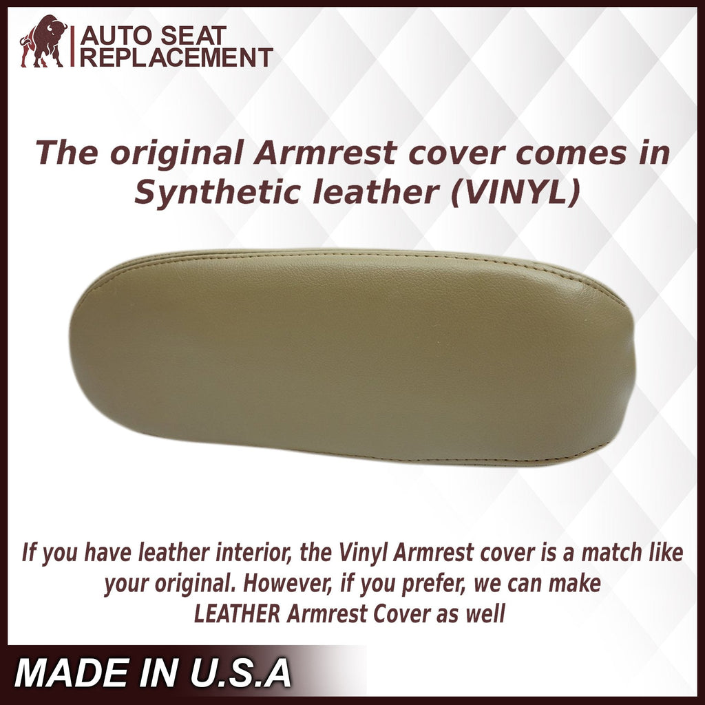 2002-2003 Ford F250 F350 Lariat Perforated Seat Cover in Tan: Choose Leather or Vinyl