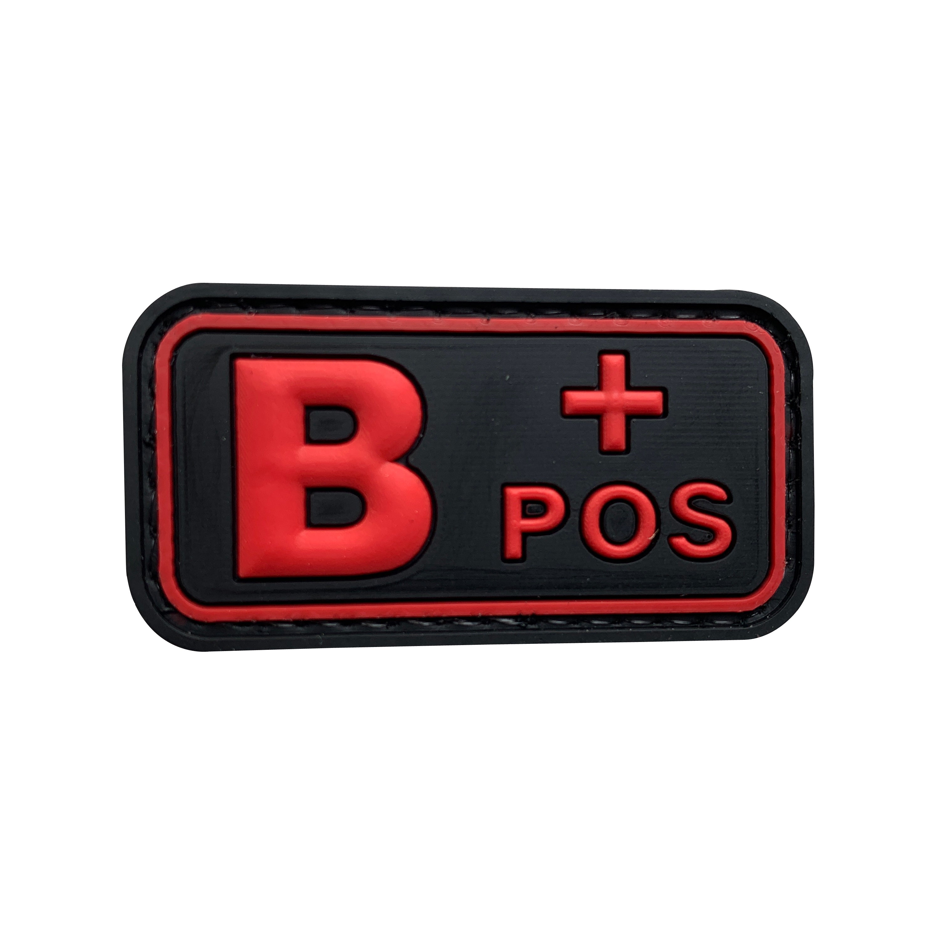 B POS - Red - PVC Patch