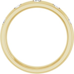 14K Yellow .07 CTW Natural Diamond Anniversary Band Size 20