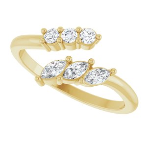 Accented Bypass Ring
