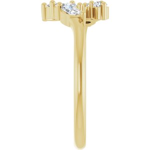 Accented Bypass Ring