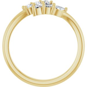 Accented Bypass Ring