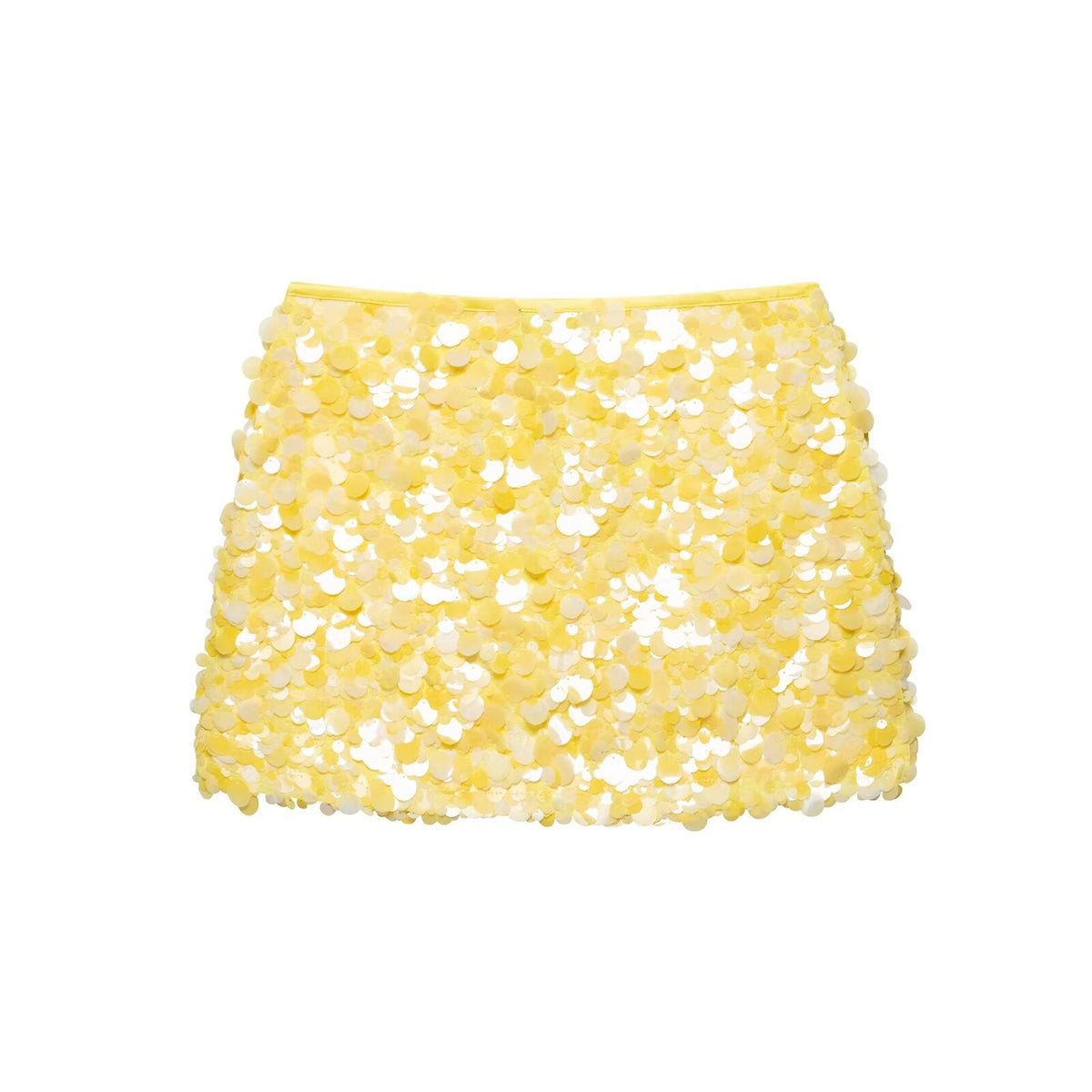Women Clothing Spring Sequ Design A line High Waist Mini Skirt