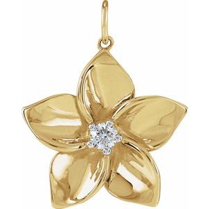 Plumeria Flower Pendant