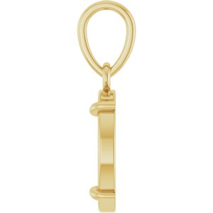 Engravable Round Pendant
