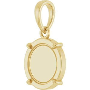 Engravable Round Pendant