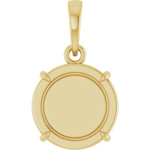 Engravable Round Pendant