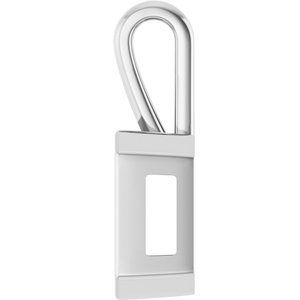 18K X1 White Gold 12x10 mm Emerald Charm/Pendant Mounting – image 6