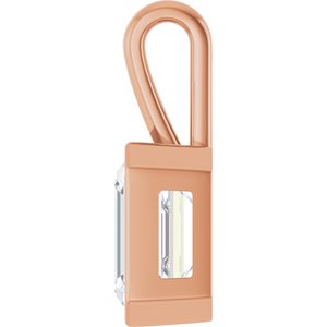 14K Rose Gold 12x10 mm Emerald Charm/Pendant Mounting – image 5