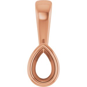 10K Rose Gold 4.5x3 mm Pear Charm/Pendant Mounting – image 2