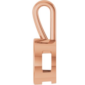 10K Rose Gold 13 mm Round Charm/Pendant Mounting – image 6