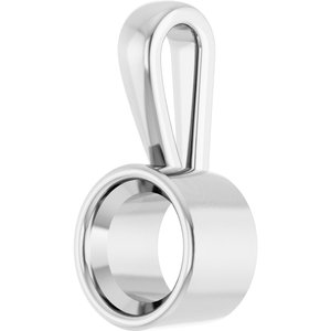 10K X1 White Gold 7.4 mm Round Charm/Pendant Mounting – image 4