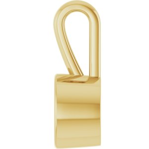 10K Yellow Gold 7.4 mm Round Charm/Pendant Mounting – image 6