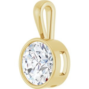 10K Yellow Gold 15 mm Round Charm/Pendant Mounting – image 3