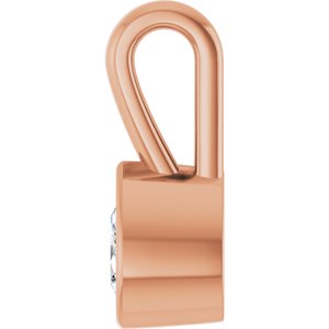 10K Rose Gold 4.5x3 mm Pear Charm/Pendant Mounting – image 5