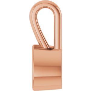 10K Rose Gold 4.5x3 mm Pear Charm/Pendant Mounting – image 6