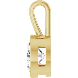 14K Yellow Gold 10x8 mm Oval Charm/Pendant Mounting – image 5