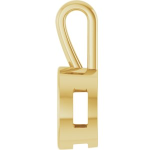 18K Yellow Gold 10x8 mm Oval Charm/Pendant Mounting – image 6